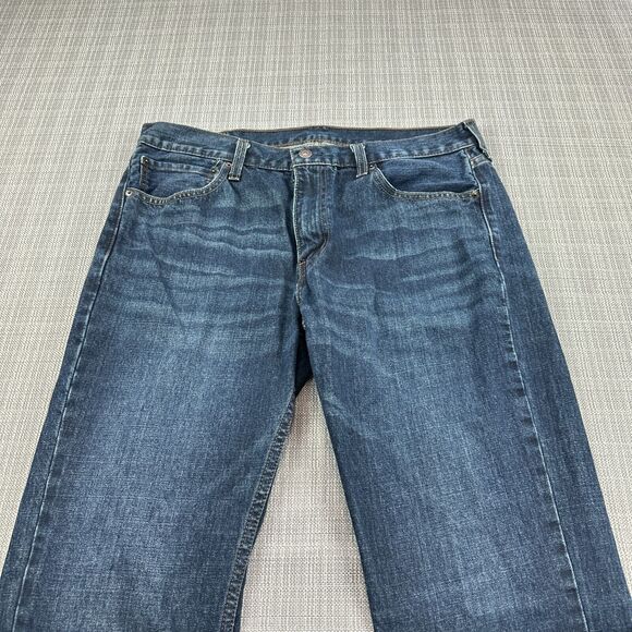Levis 527 Jeans Mens 36x32 Blue Denim Bootcut Fade Rodeo Cowboy Western Ranch 23 - Picture 3 of 13